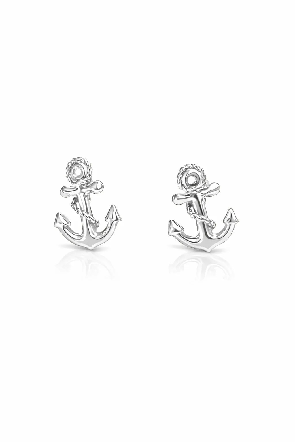 Anchor Charm Earrings - Yellow Gold-Plated Silver 925