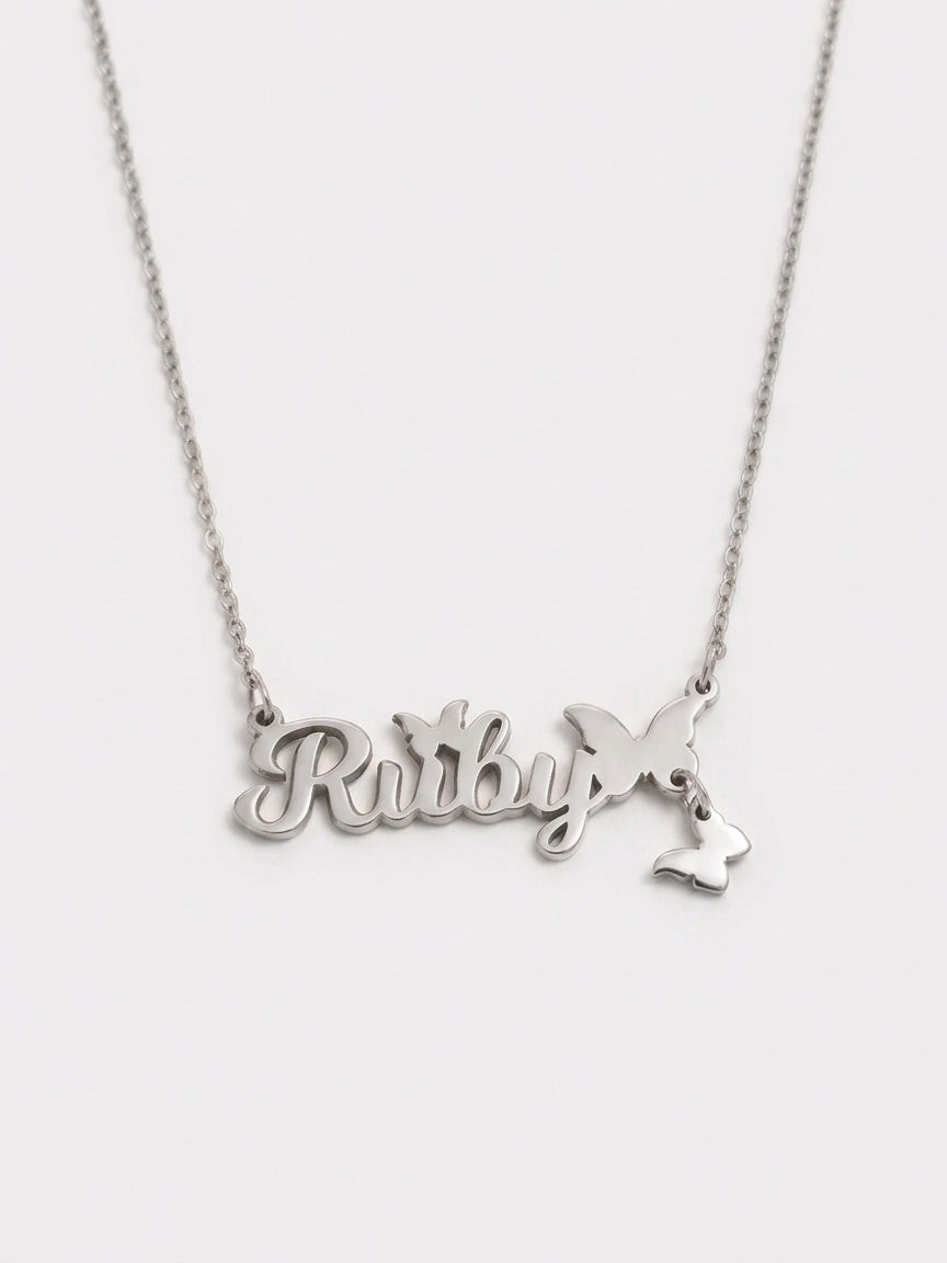 Butterfly Name Necklace