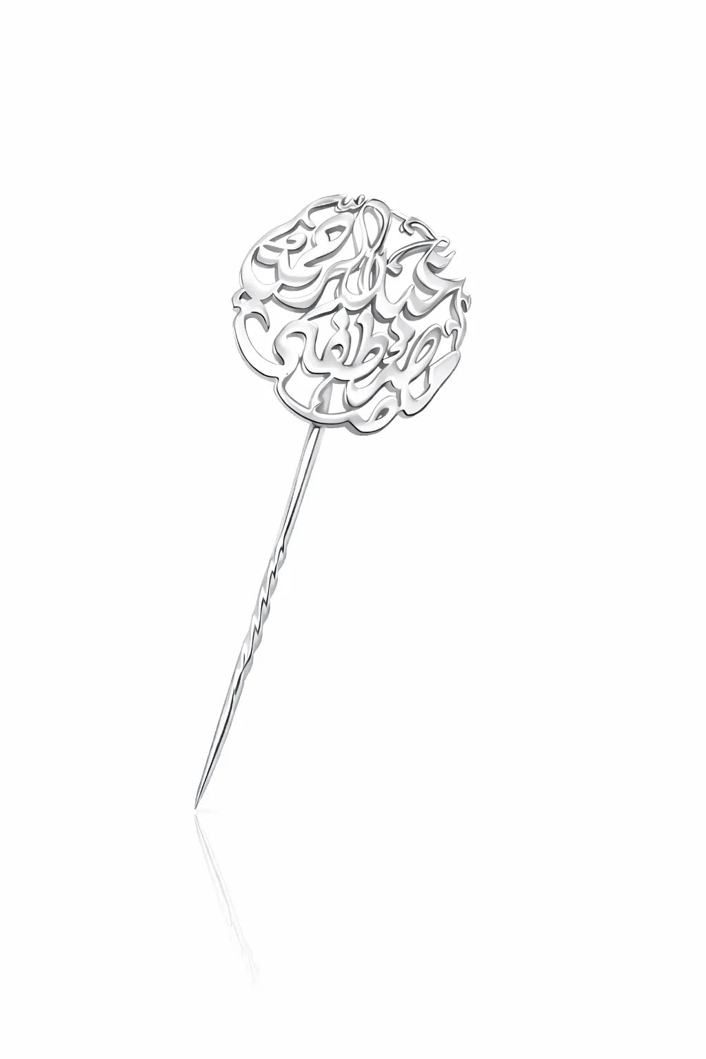 Calligraphy Brooch - Yellow Gold-Plated Silver 925