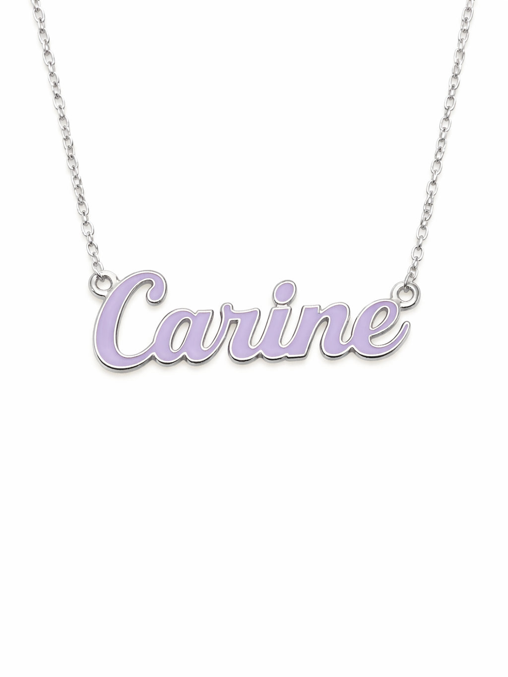 Name Necklace - Gold & Lilac