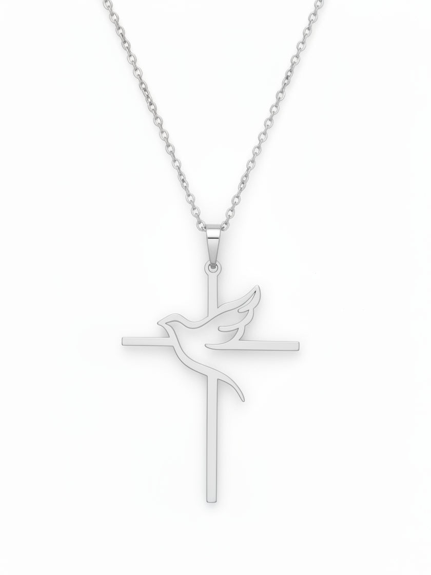 Holy Spirit Cross Necklace