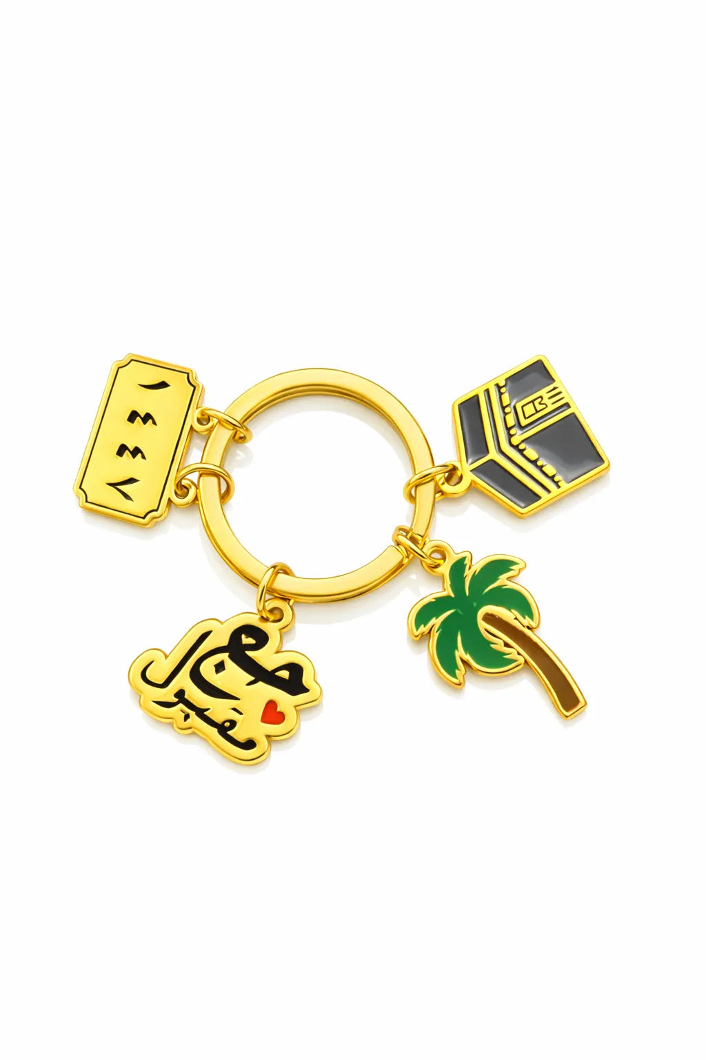 Cultural Charm Set - Yellow Gold-Plated Silver 925