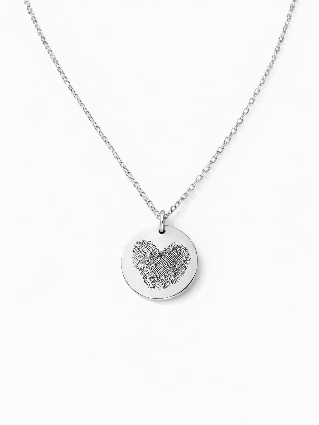 Fingerprint Heart Necklace