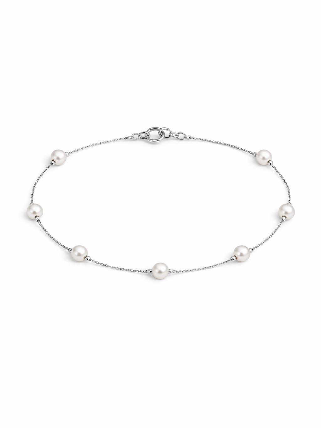 Minimal Pearl Station Bracelet