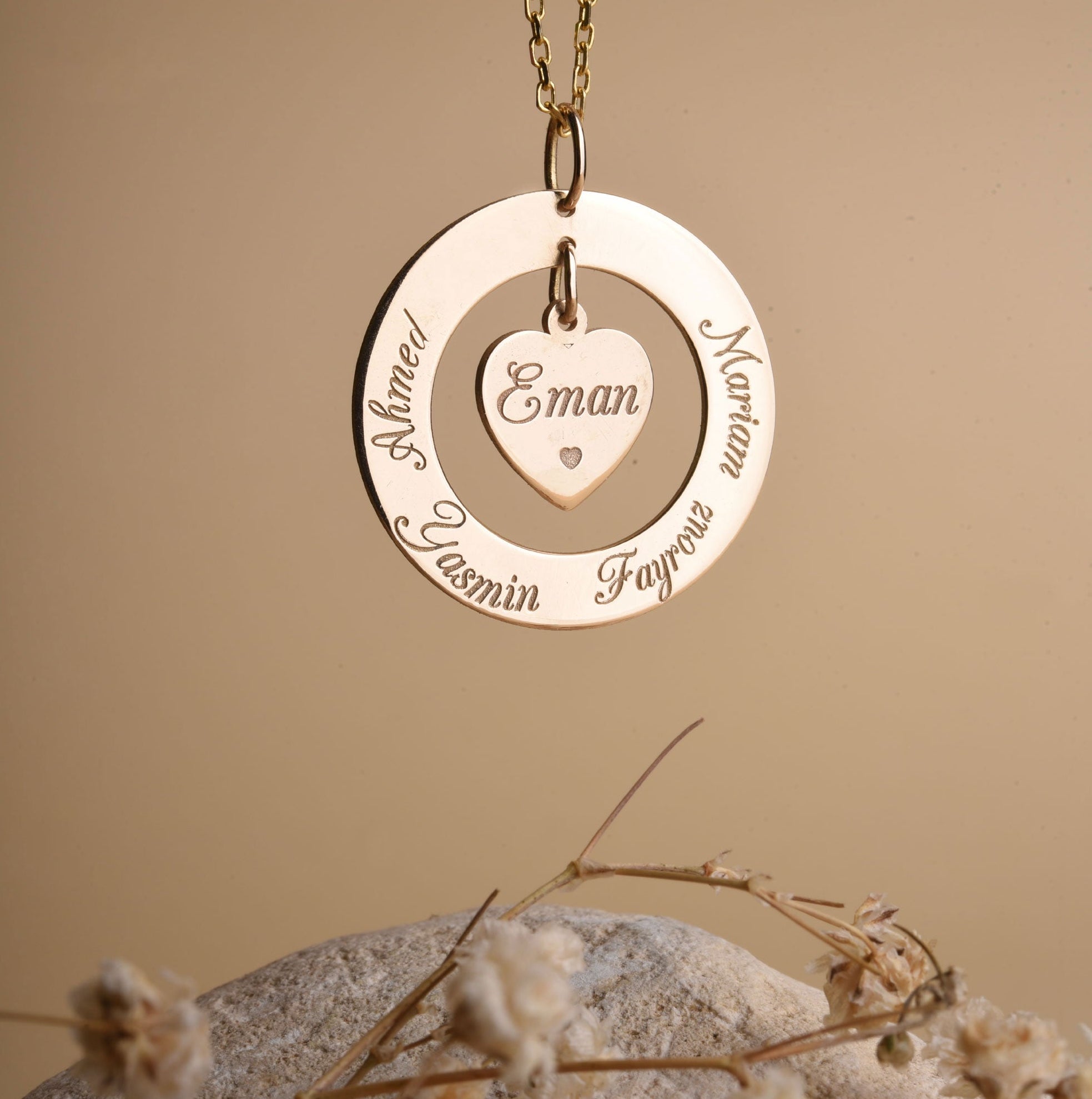 Personalized Round Pendant