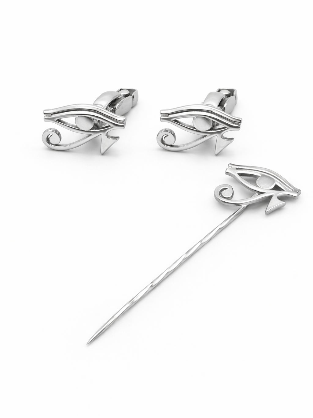 Men's set (Eye of Horus Cufflinks + Suit Pin)