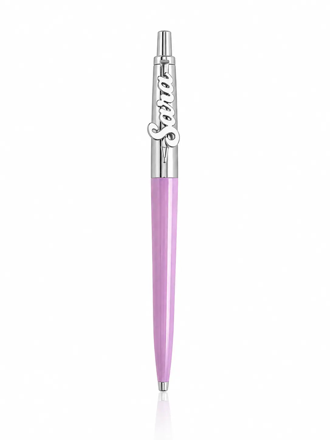 Personalized Parker Pen (Purple x Silver)