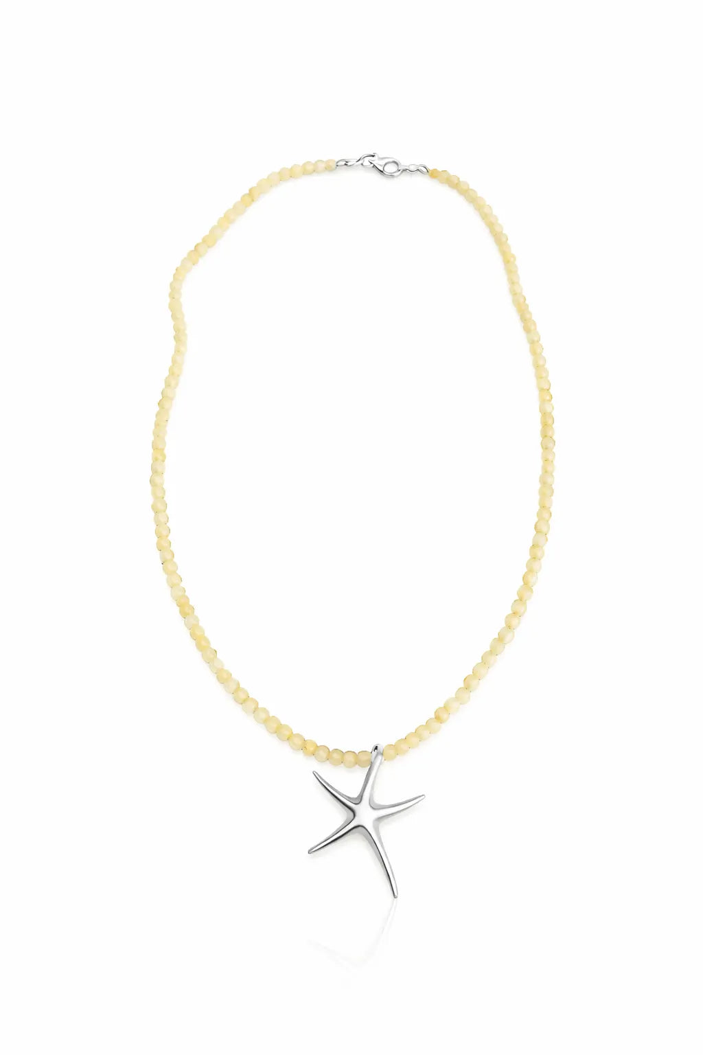 Starfish Charm Necklace - Yellow Gold-Plated Silver 925