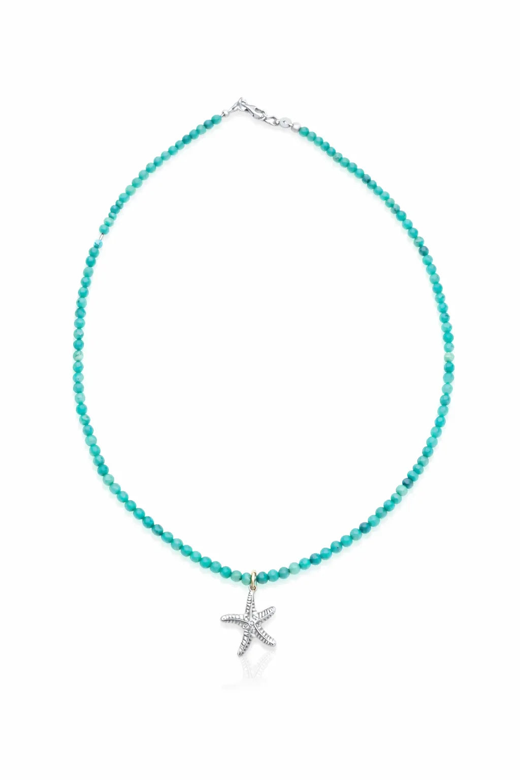 Starfish Pendant Necklace - Yellow Gold-Plated Silver 925