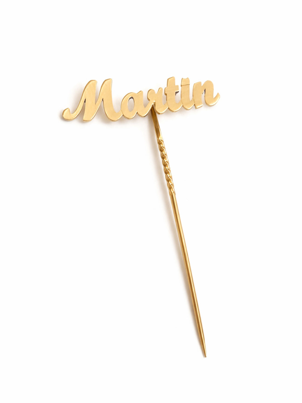 Personalized English Name Suit Pin