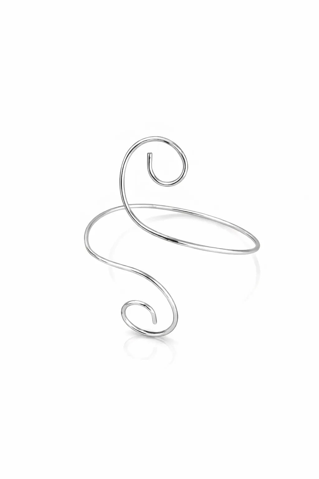 Whimsical Spiral Bangle - Yellow Gold-Plated Silver 925