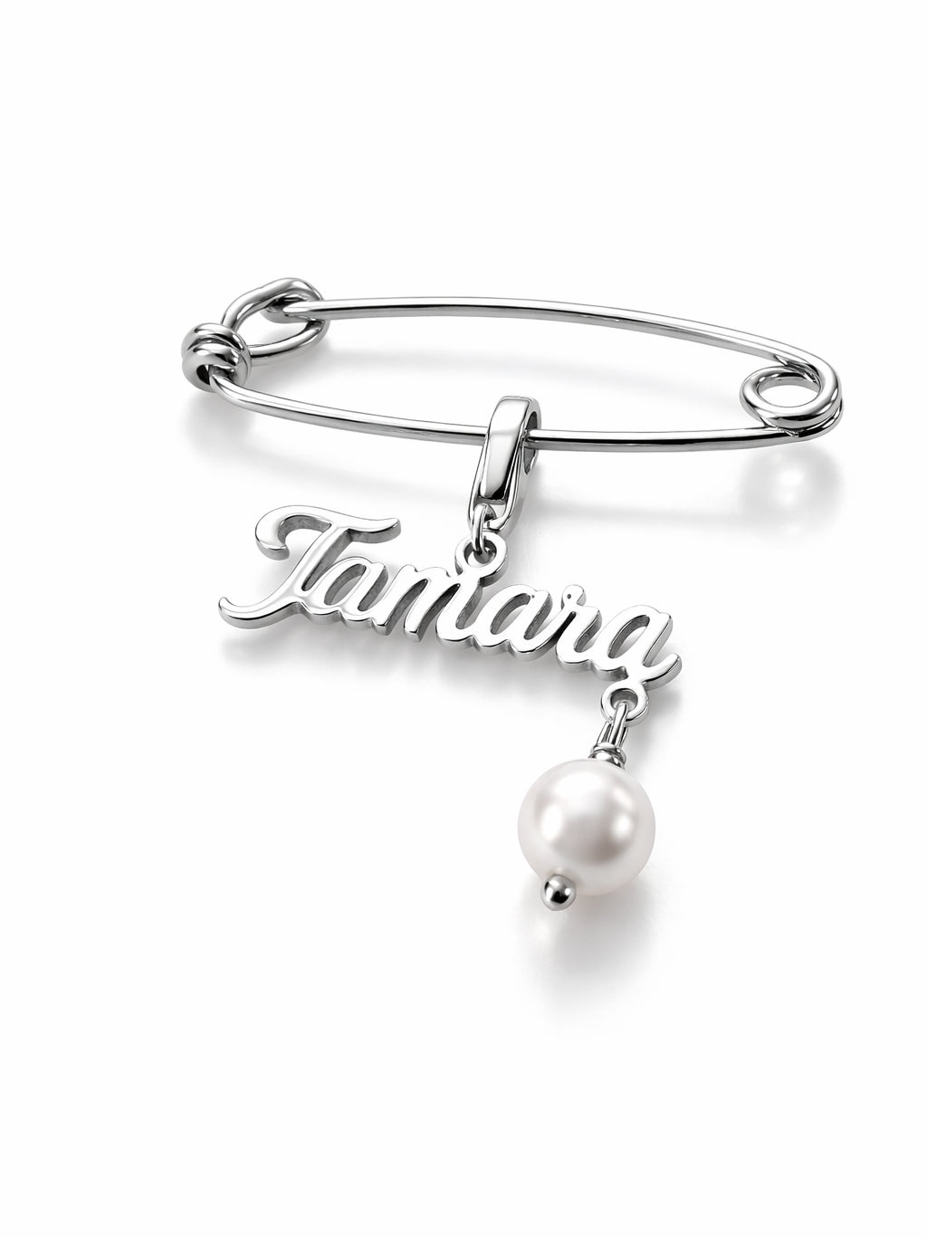 Personalized Baby Pin with Pearl