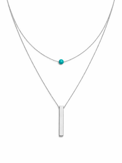 Bar & Stone Necklace