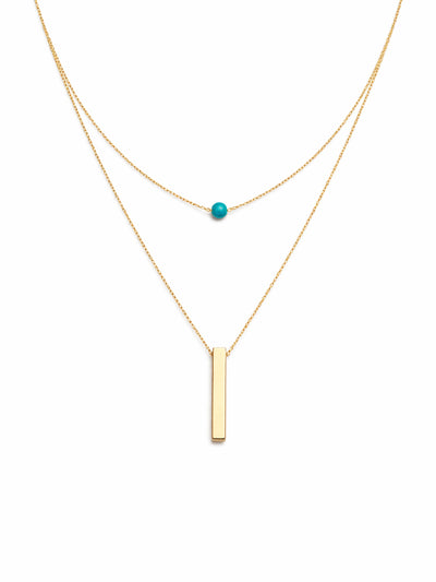 Bar & Stone Necklace