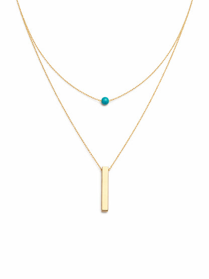Bar & Stone Necklace