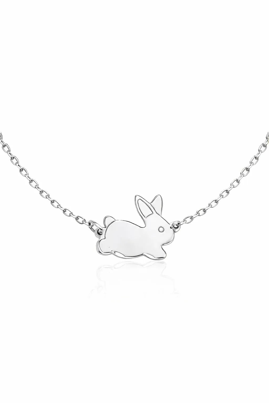 Bunny Charm Necklace - Yellow Gold-Plated Silver 925