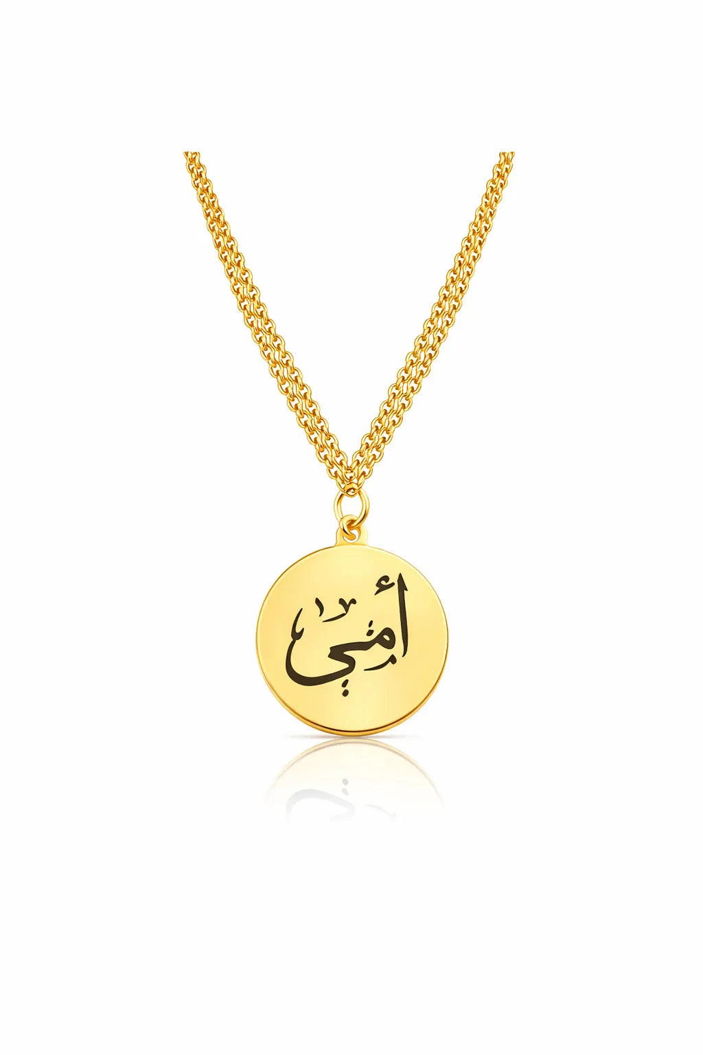 Calligraphy Pendant - Yellow Gold-Plated Silver 925