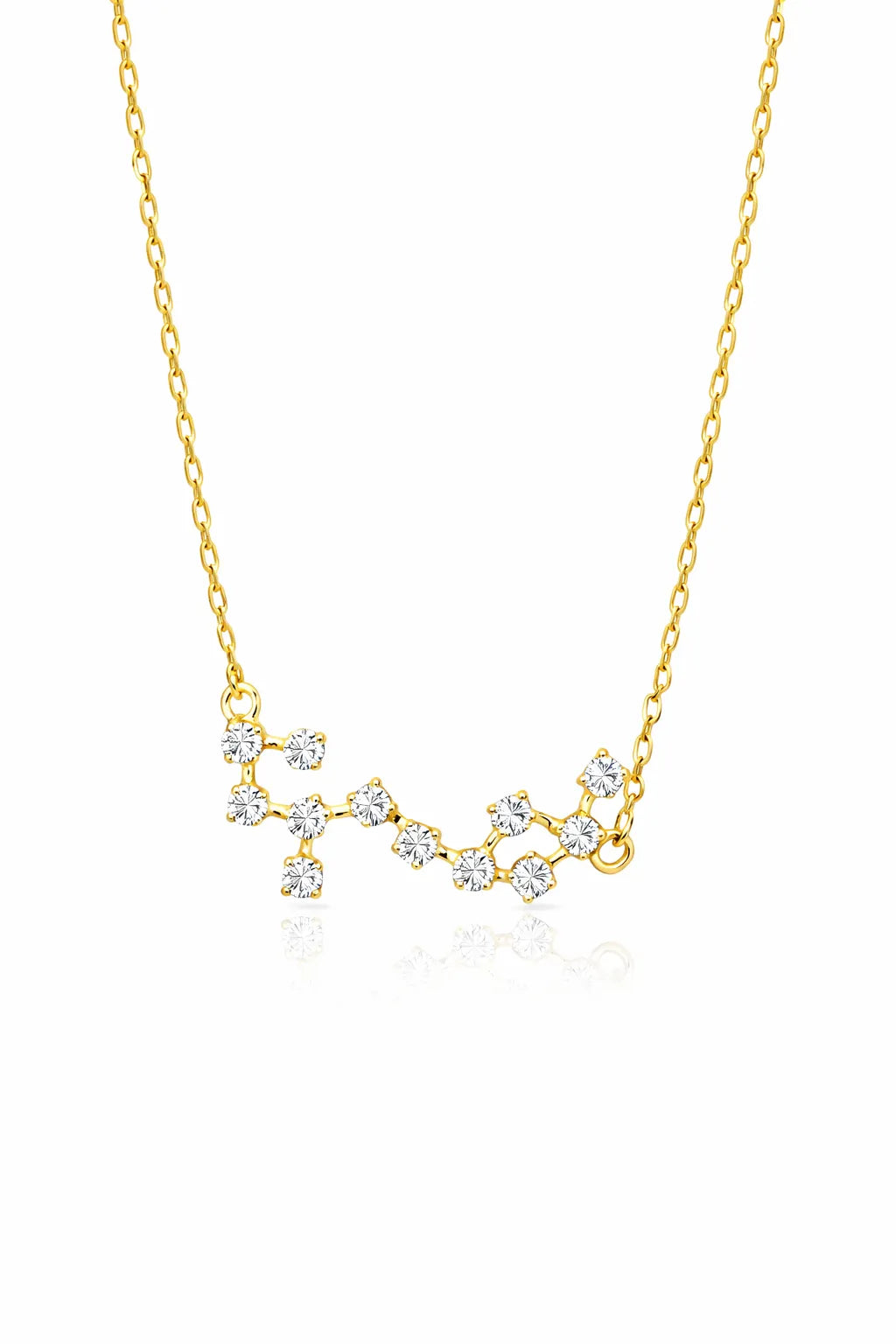 Celestial Constellation Necklace - Yellow Gold-Plated Silver 925