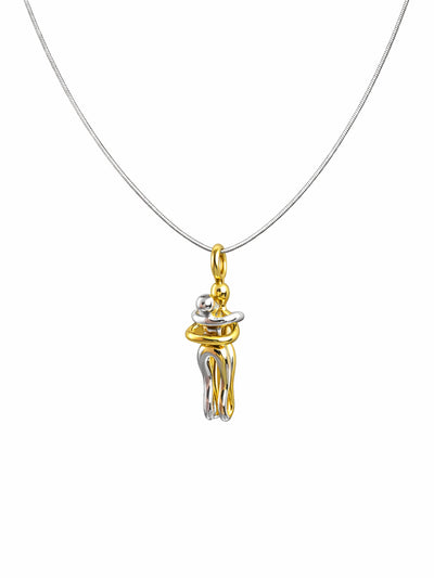 Couple Embrace Necklace
