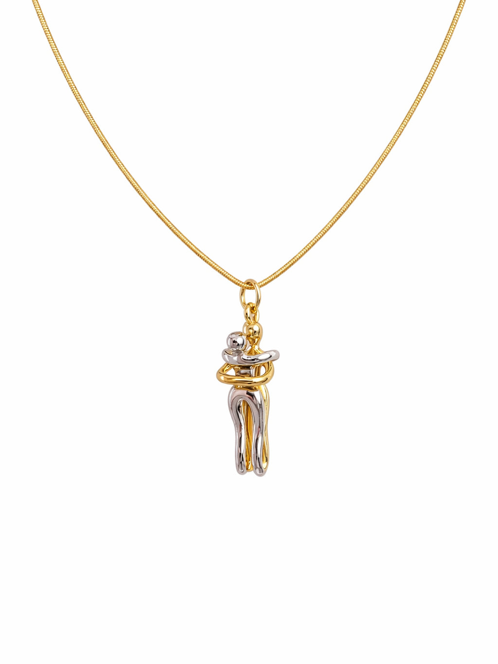 Couple Embrace Necklace