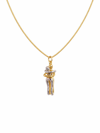 Couple Embrace Necklace