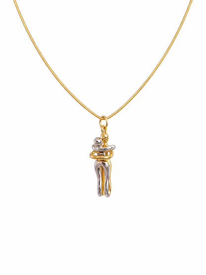 Couple Embrace Necklace