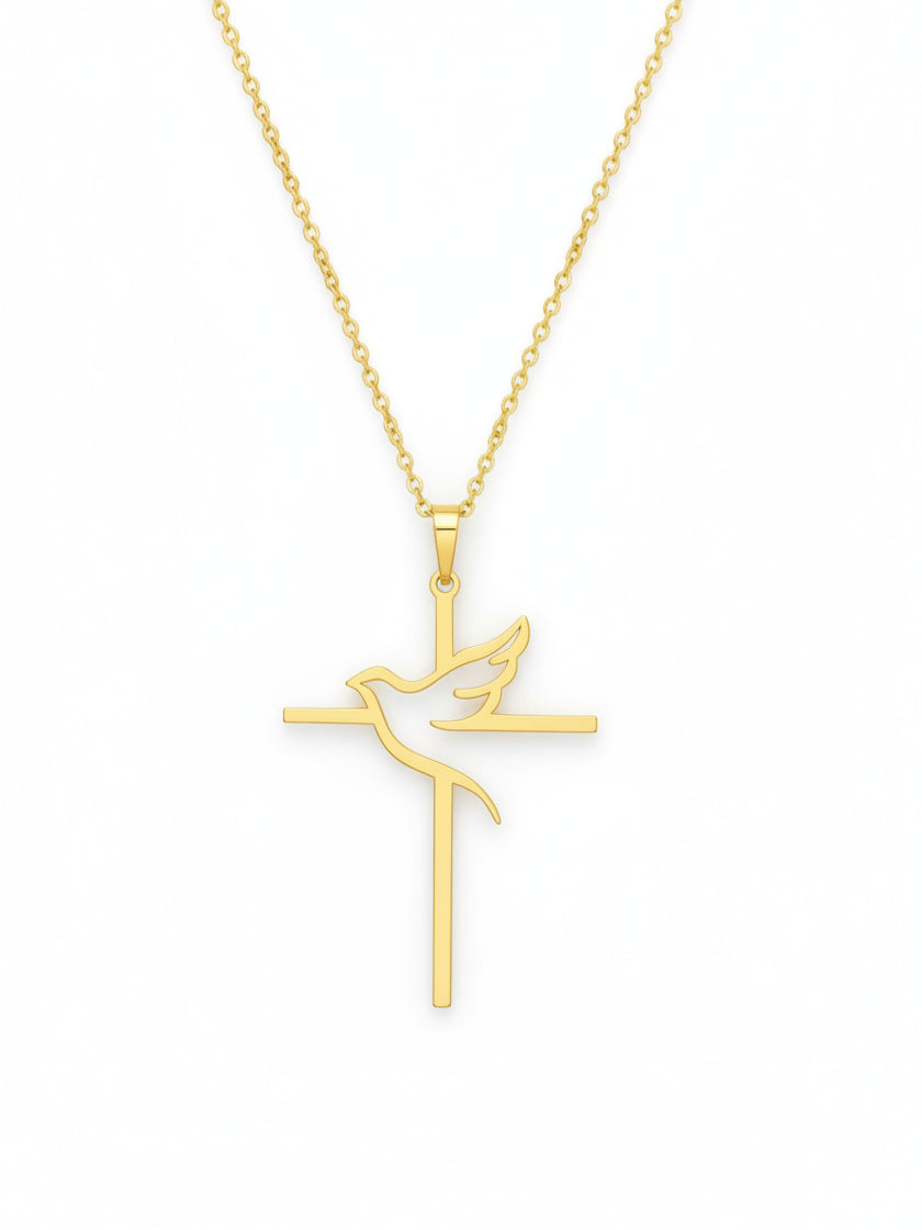 Holy Spirit Cross Necklace