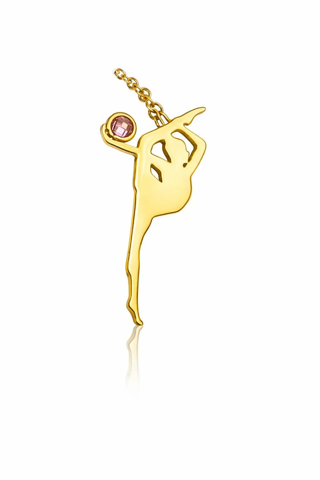 Dancer Grace Pendant - Yellow Gold-Plated Silver 925