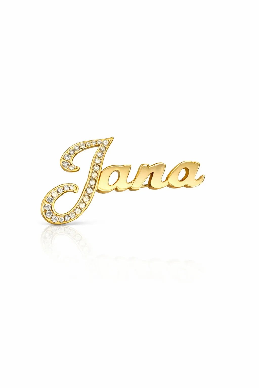 Elegant Name Pendant - Yellow Gold-Plated Silver 925