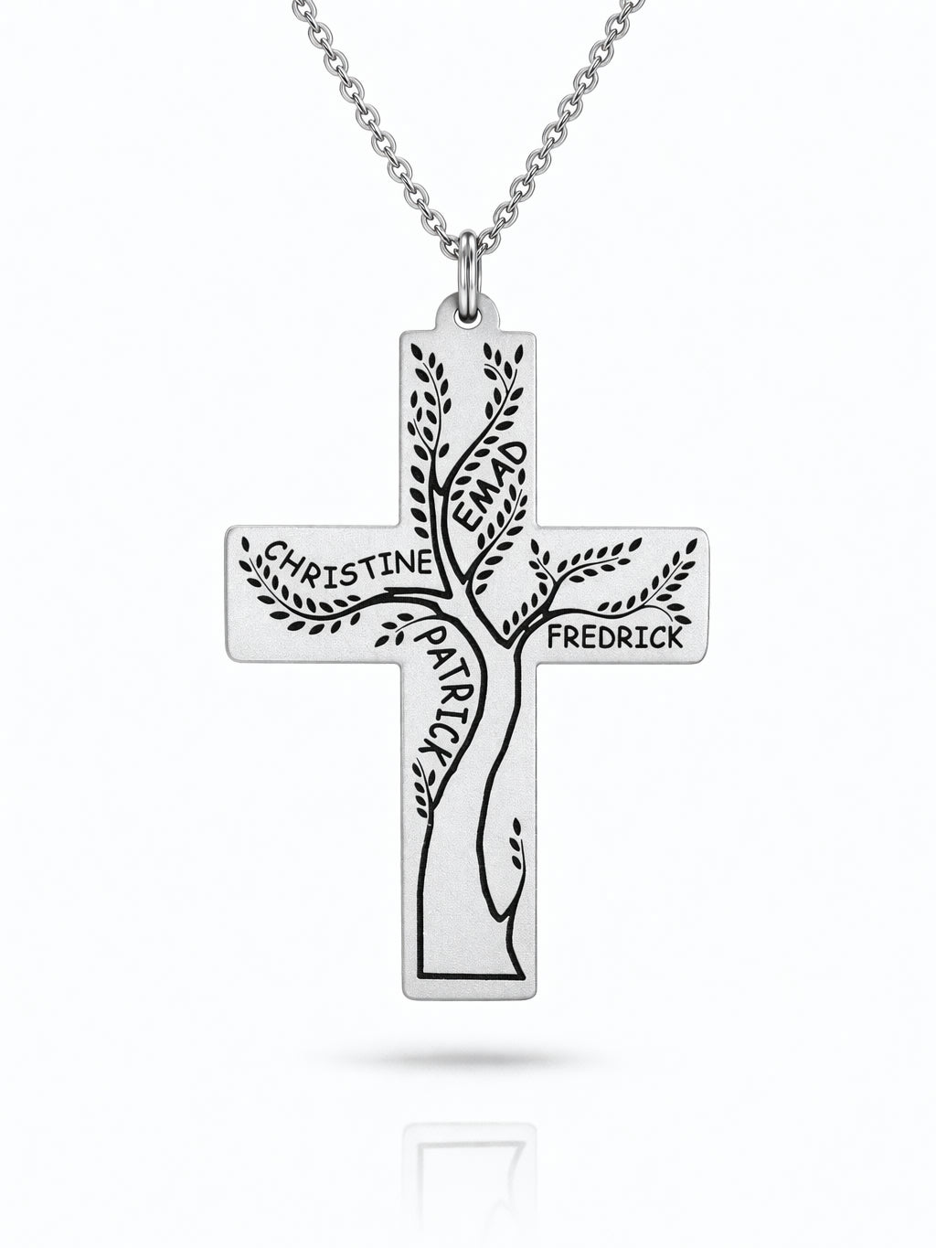 Family Tree Cross Necklace