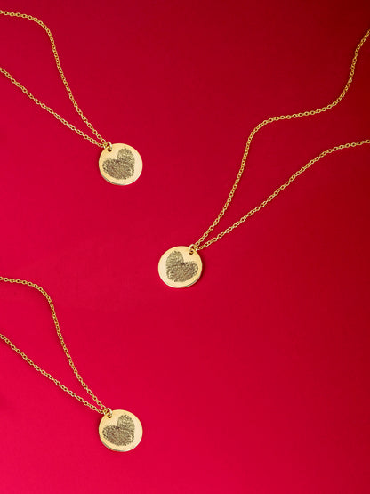 Fingerprint Heart Necklace