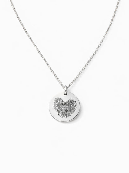 Fingerprint Heart Necklace