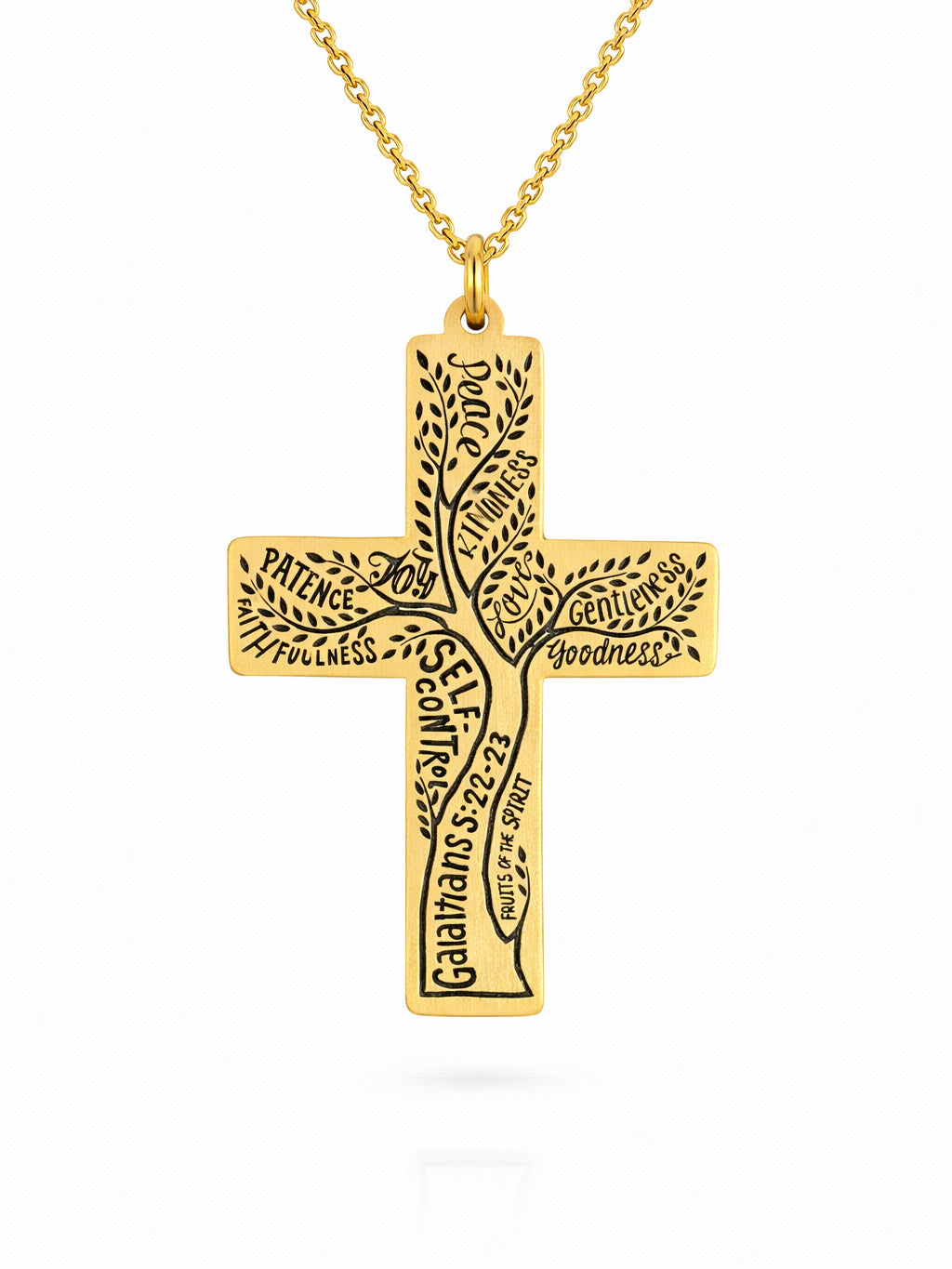 Fruits of the Spirit Cross Necklace
