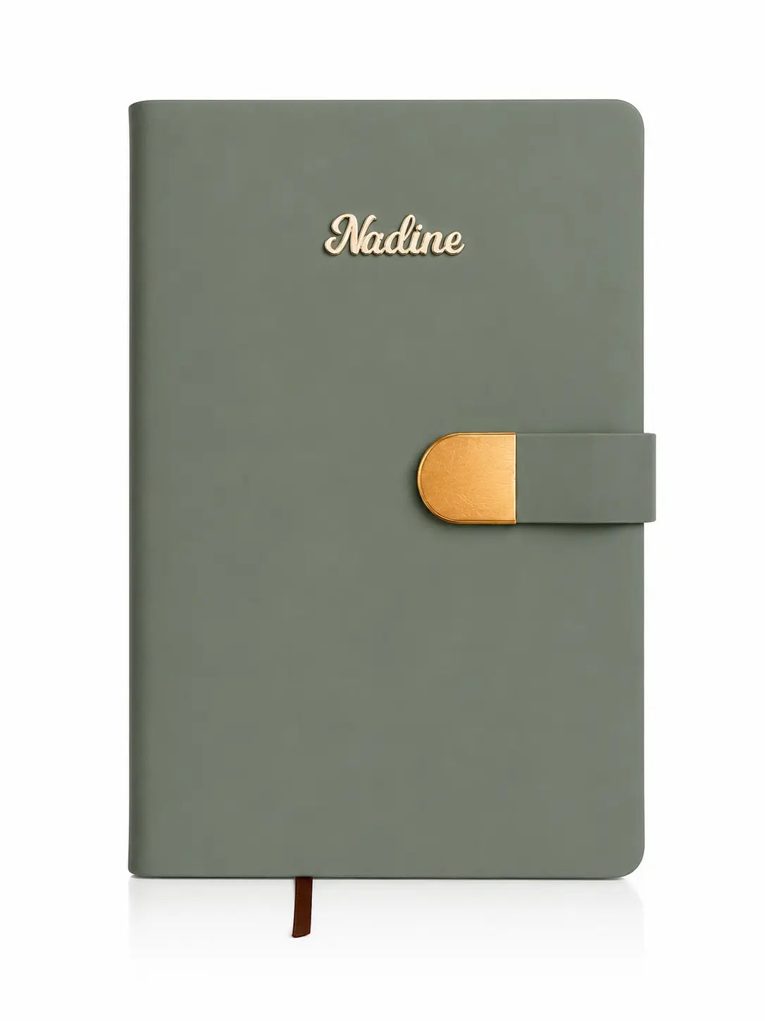 Personalized Leather Notebook (Green)