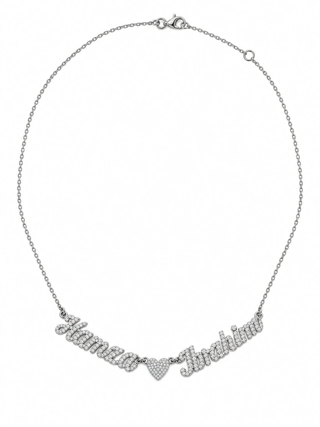 Heart Name Necklace - Yellow Gold-Plated Silver 925