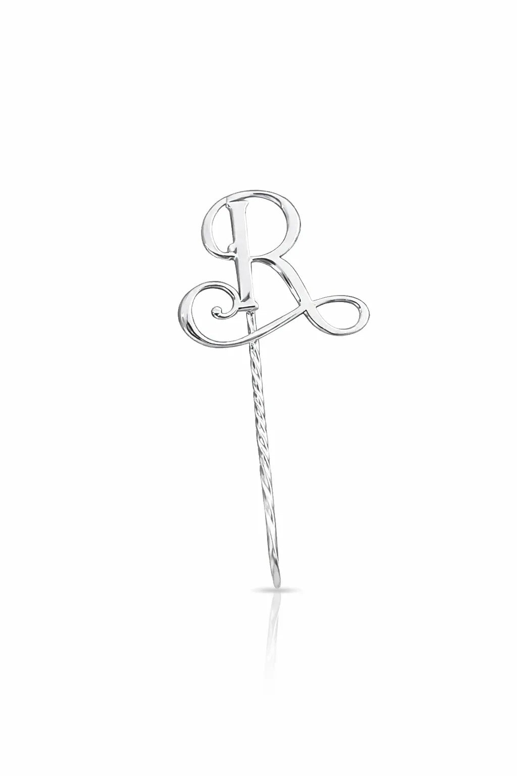 Initial Symbol Brooch - Yellow Gold-Plated Silver 925