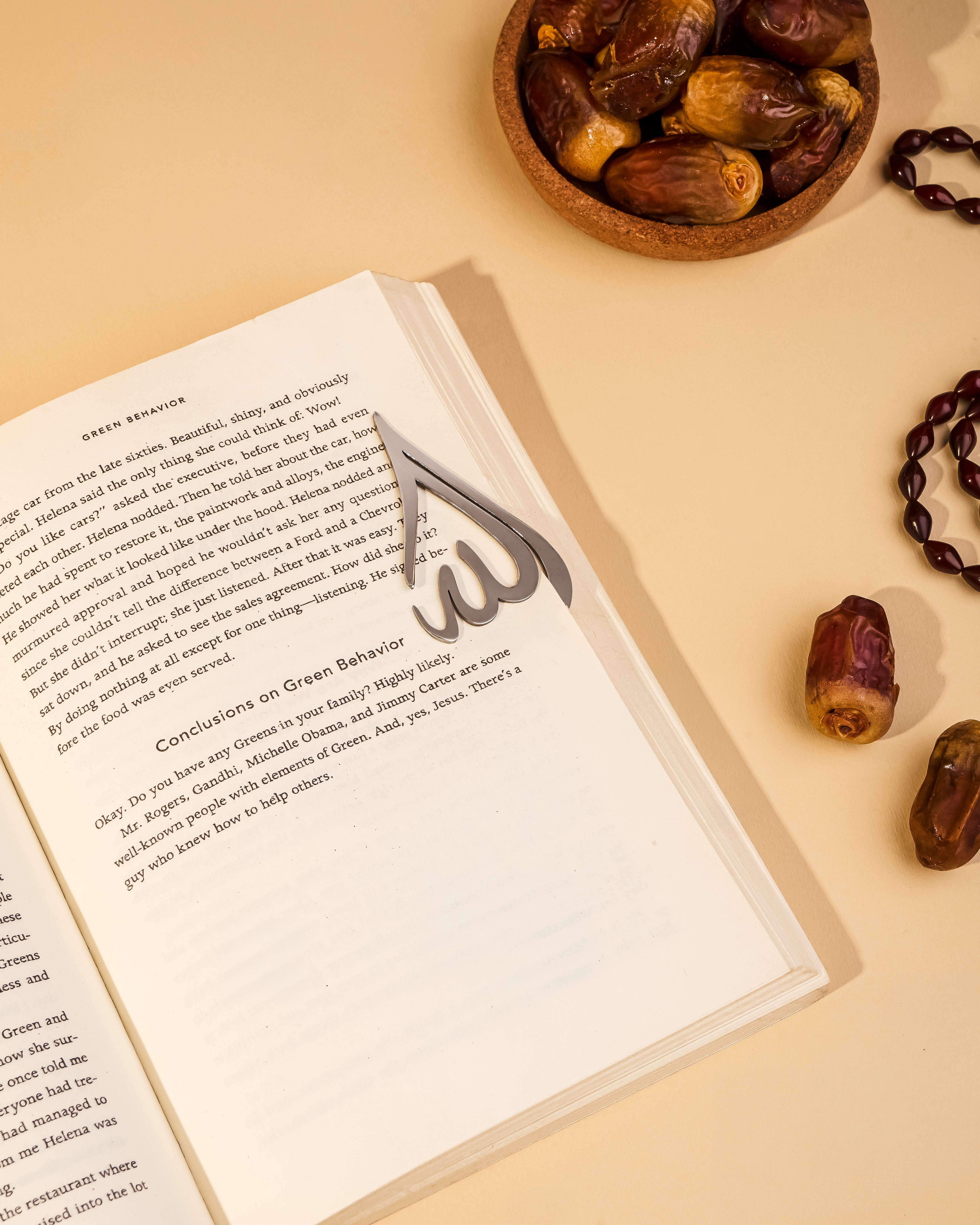 Allah Calligraphy Silver Bookmark