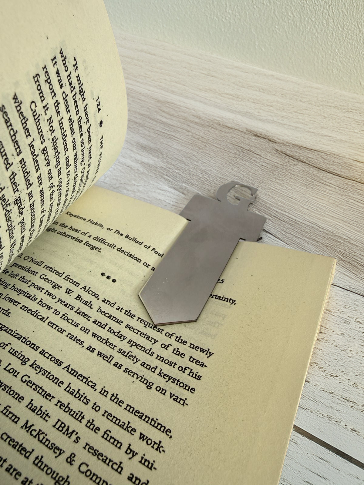 Initials personlized Bookmark