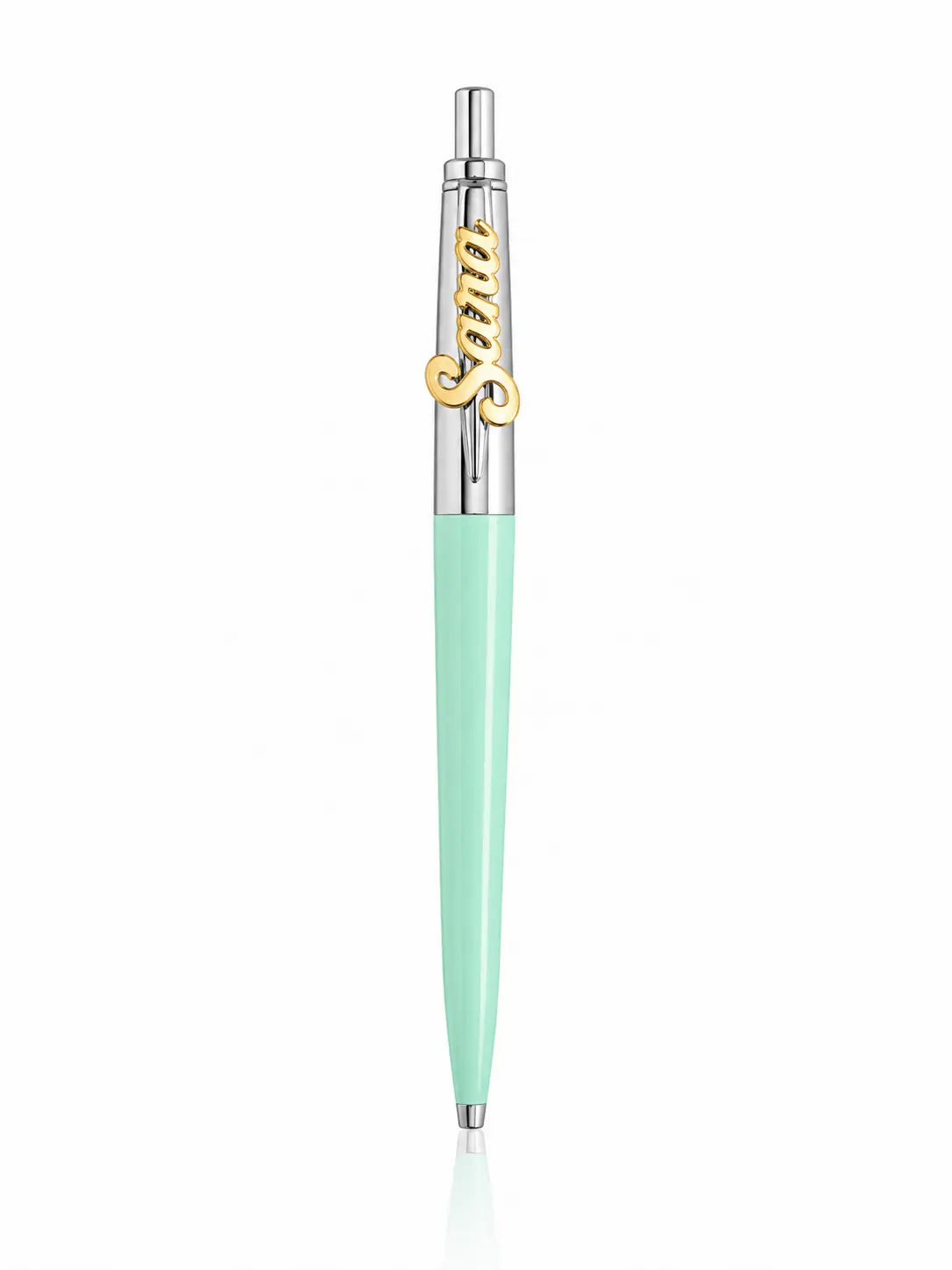 Personalized Parker Pen (Mint Green x Silver)