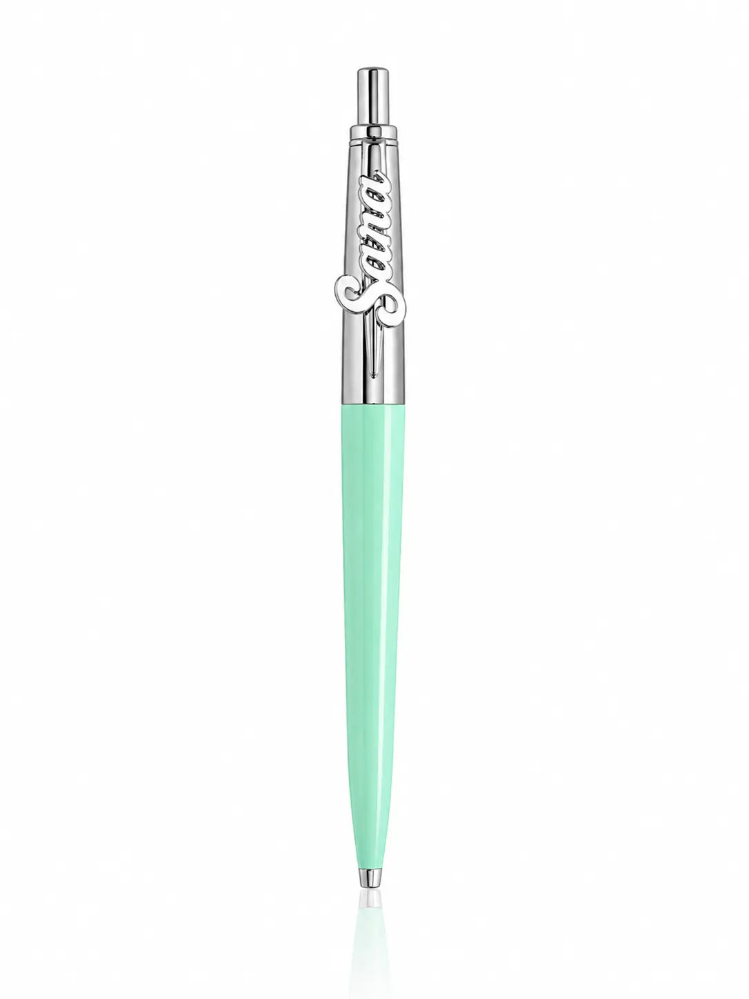 Personalized Parker Pen (Mint Green x Silver)