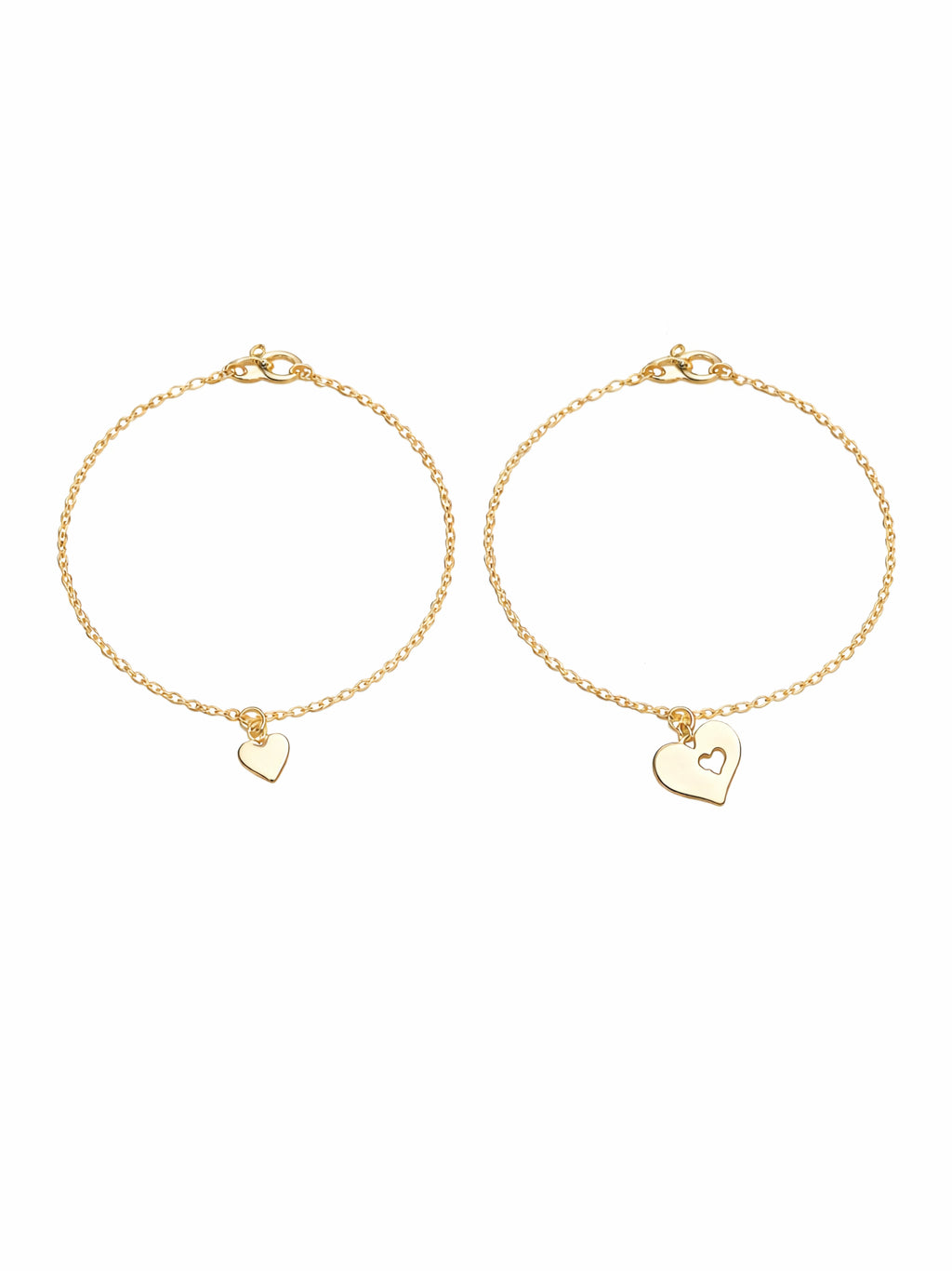 Mother & Daughter Heart Bracelet Set