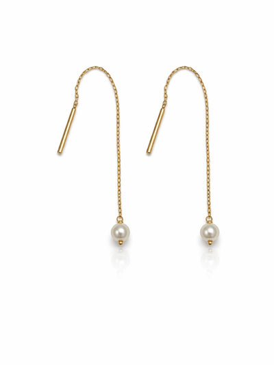 Pearl Threader Earrings