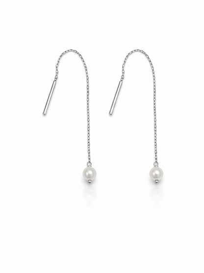 Pearl Threader Earrings