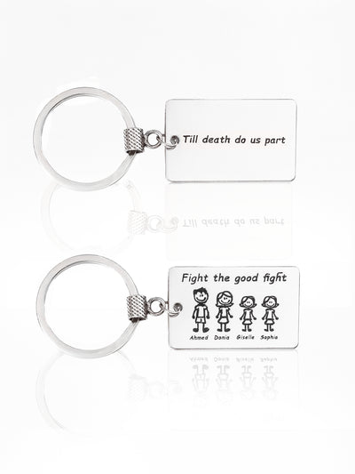 Personalized Family Keychain