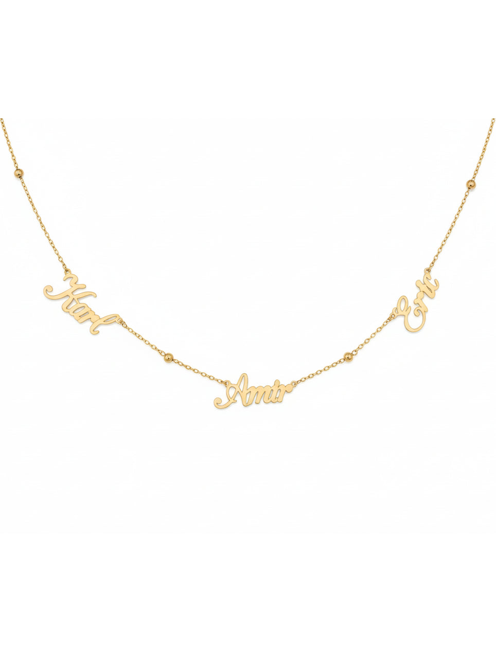 Personalized Necklace with 3 Names