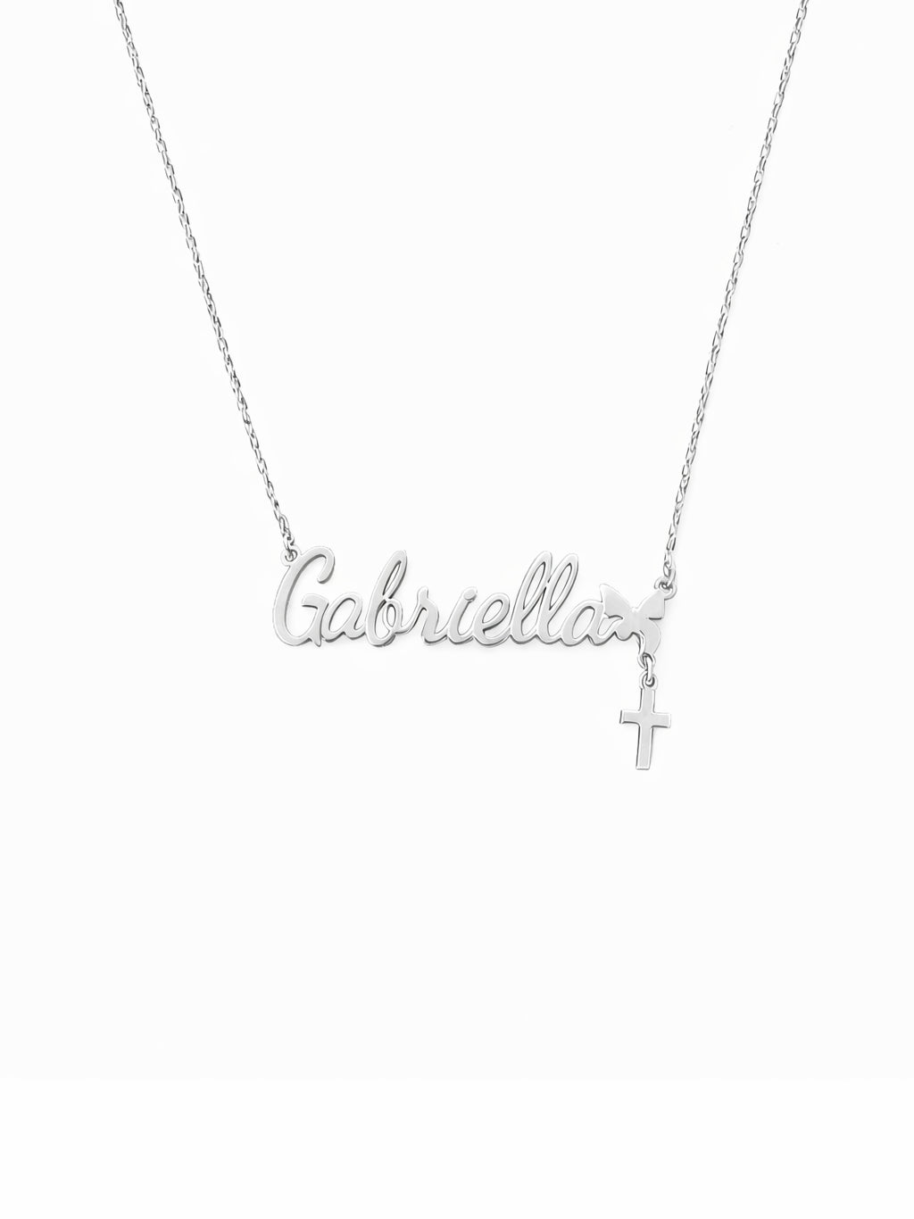 Personalized Necklace with Name & Cross