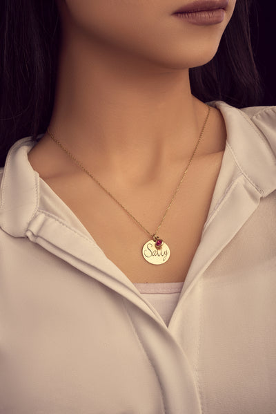Personalized Necklace with Name Plaque