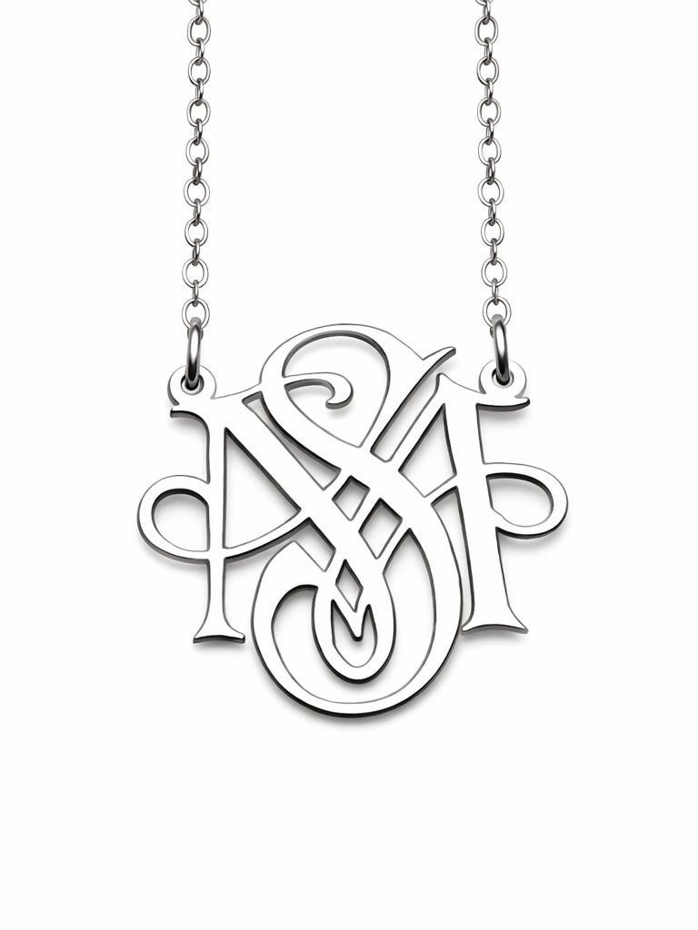 Personalized Necklace (Overlapping Initials)