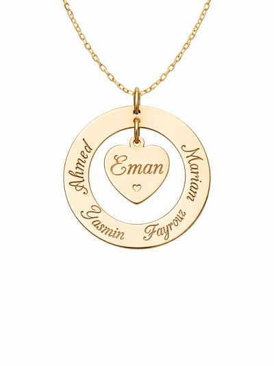 Personalized Round Necklace