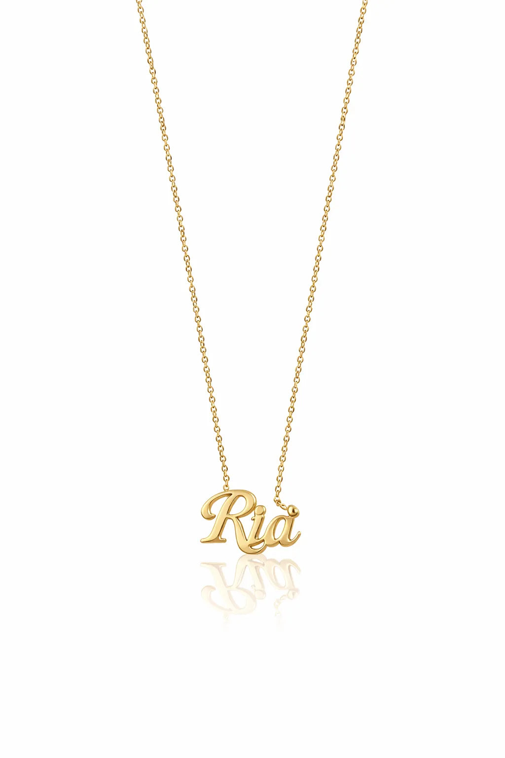 Personalized Name Necklace - Yellow Gold-Plated Silver 925